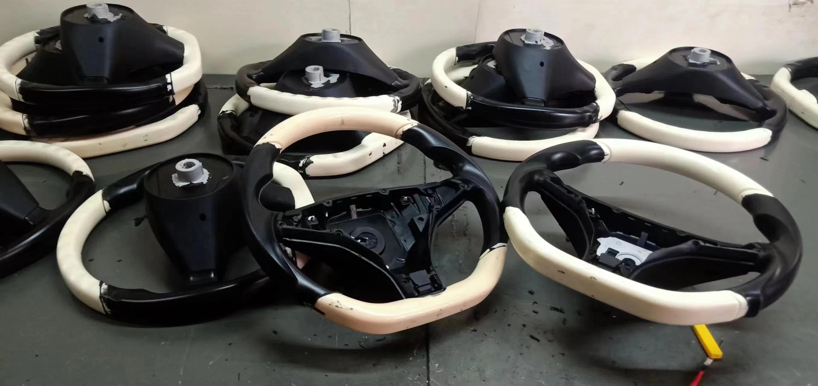 Polyurethane foam steering wheel semi-finished products in production